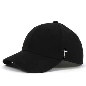 Unisex Simple Cross Water Drop Embroidery Baseball Caps Spring and Autumn